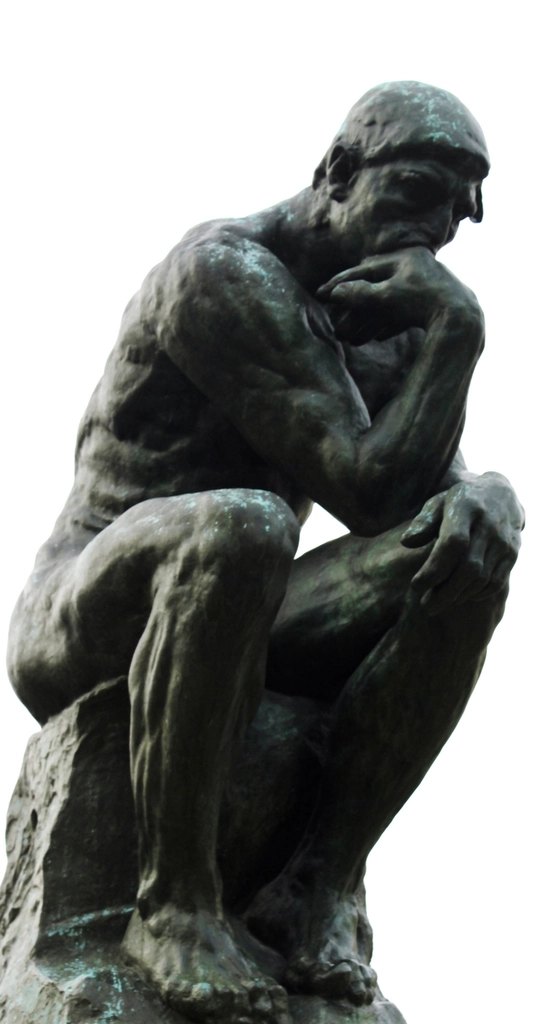 Statue Le Penseur de Rodin, symbole de la réflexion philosophique au programme du bac